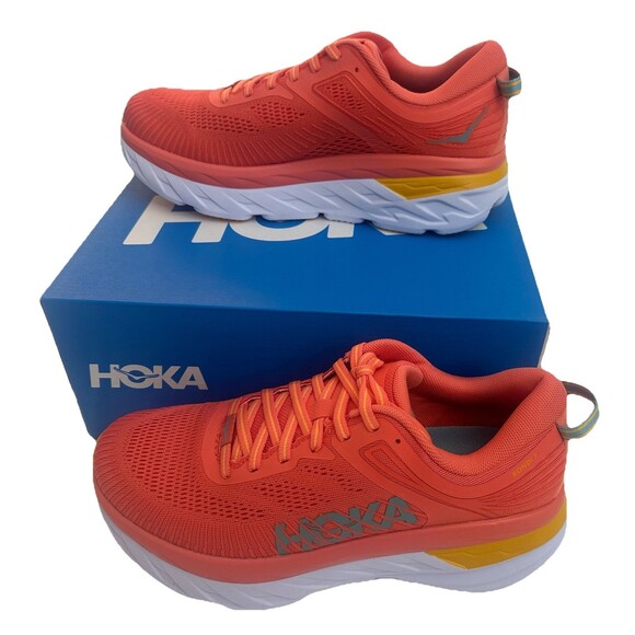 Hoka One One Women Bondi 7 Vallarta Blue Phlox Pink 1110519/CCSD Size 8.5 New‎ - Picture 2 of 14